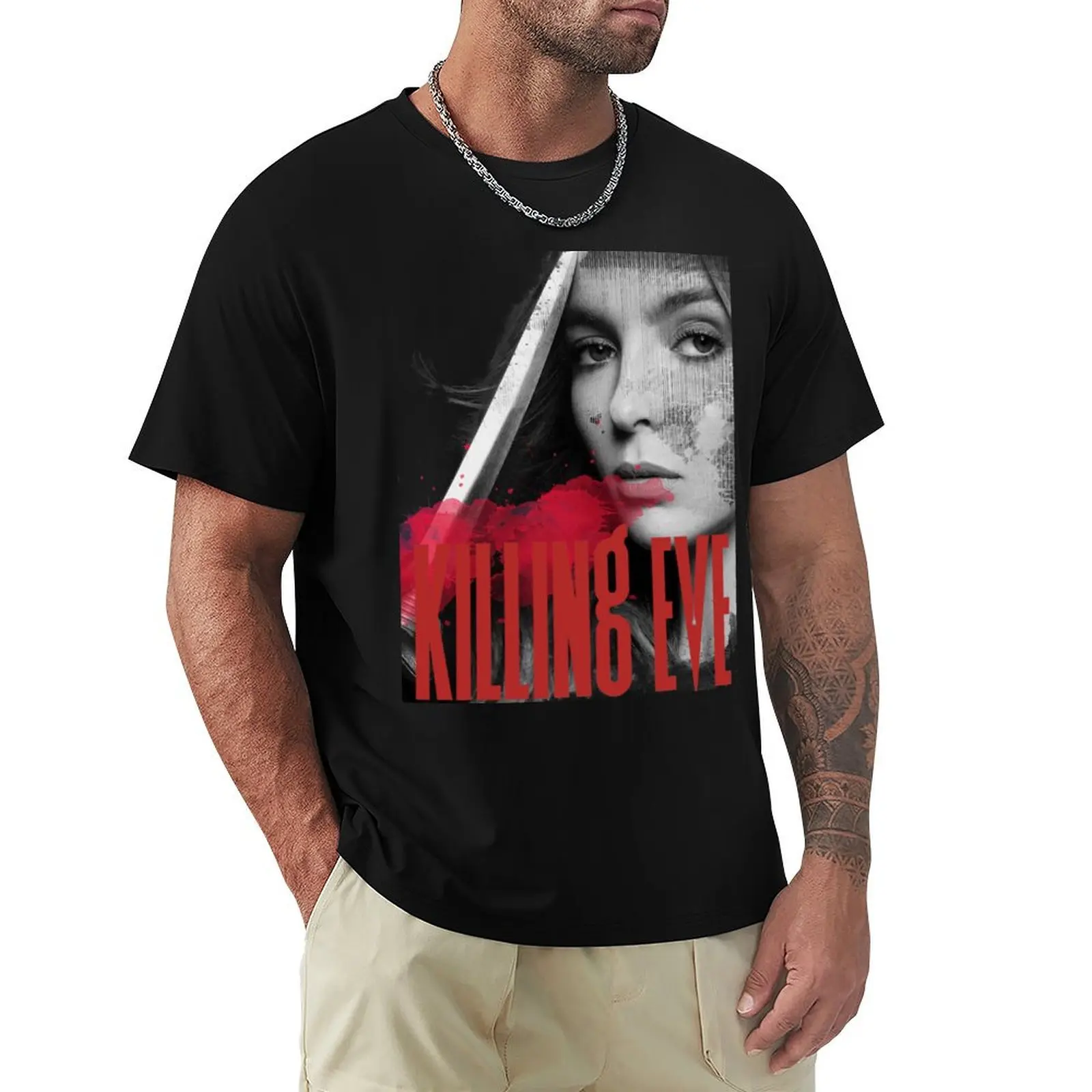 Killing Eve Poster- Villanelle T-Shirt man t shirt designer T-Shirt
