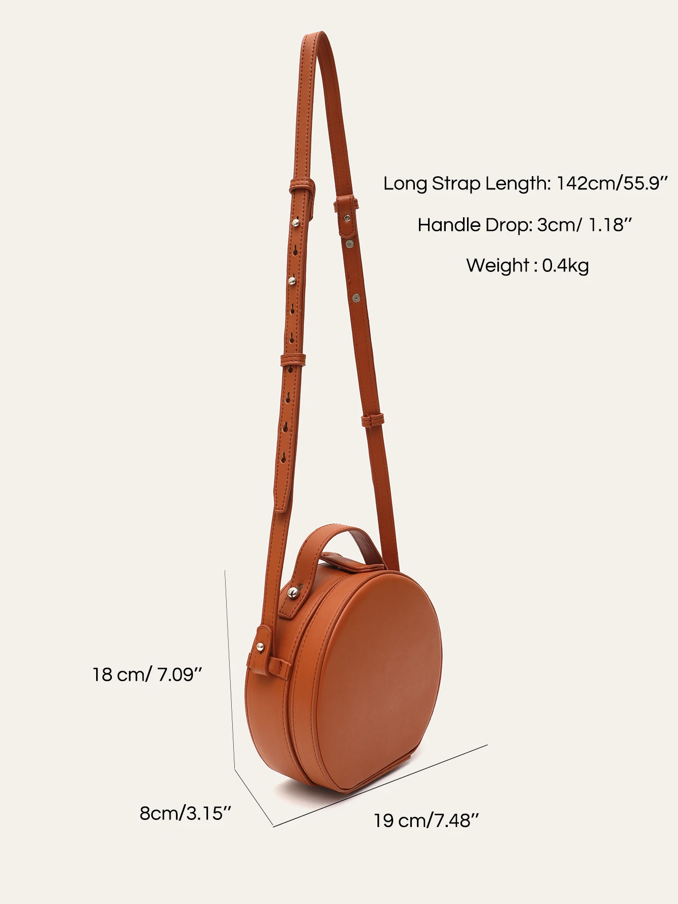 CEZIRA Niche Design Women PU Vegan Leather Top-handle Bags Fashionable Round Purses Cross body Shoulder Handbags Casual Daily