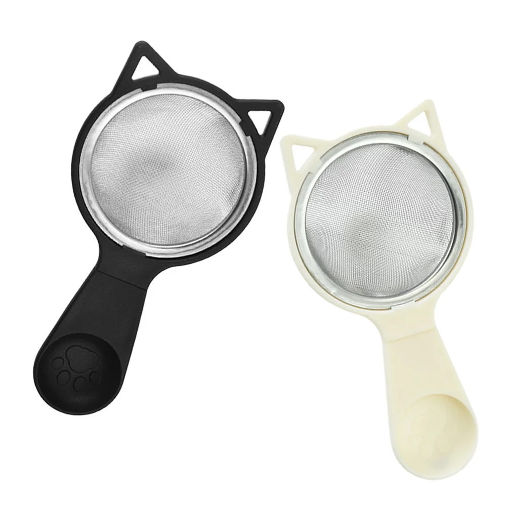 

2Pcs Oil Residue Filter Stainless Steel Mesh Reusable Flour Strainer Spoon for Juice Soy Milk Kitchen Cooking Household Use
