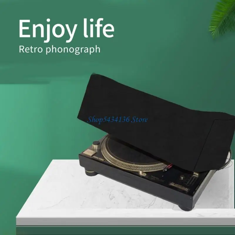 H7ED Vintages Phonograph غبار يغطي واقية من أوكسفورد سجلات سجل لاعب