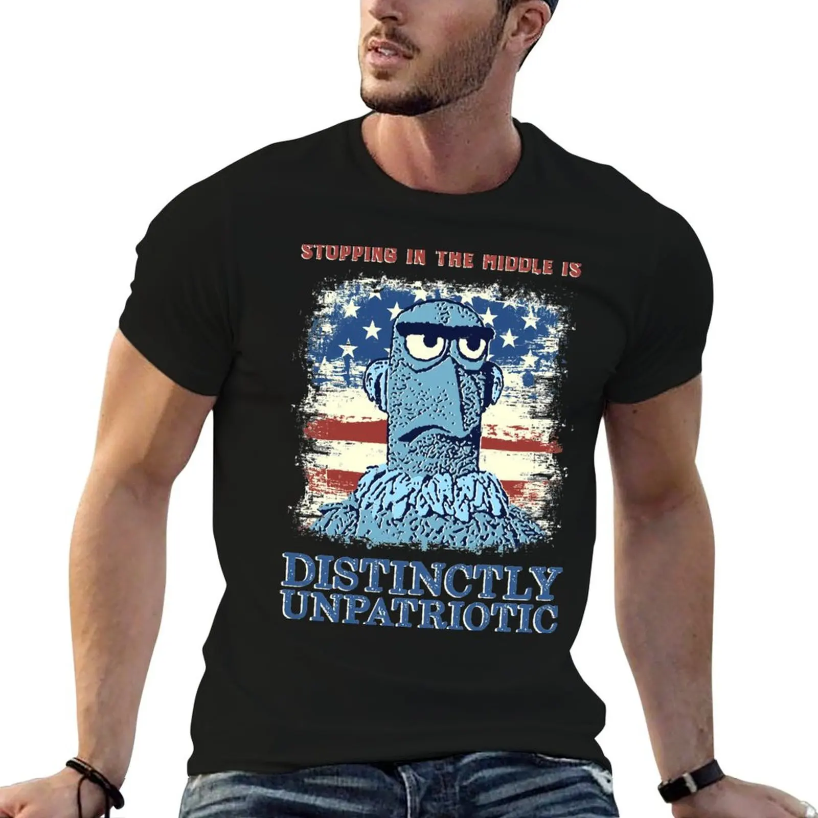 

muppets vacation patriot T-Shirt graphic t shirts for man cotton t shirt man T-Shirt