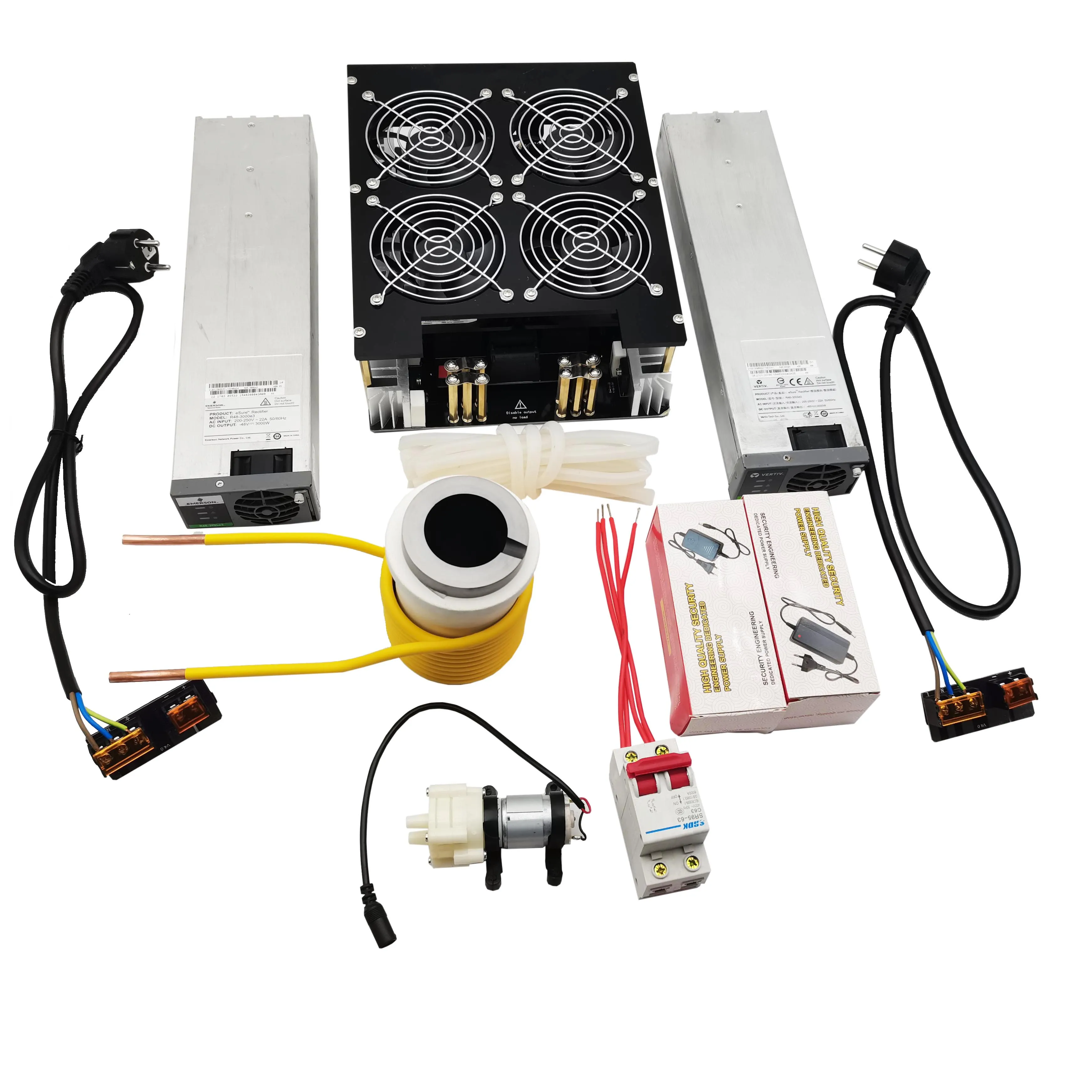 zvs modulo aquecedor por inducao alta frequencia aquecimento por inducao placa pcb metal derretido bobina e bomba 5000w 01