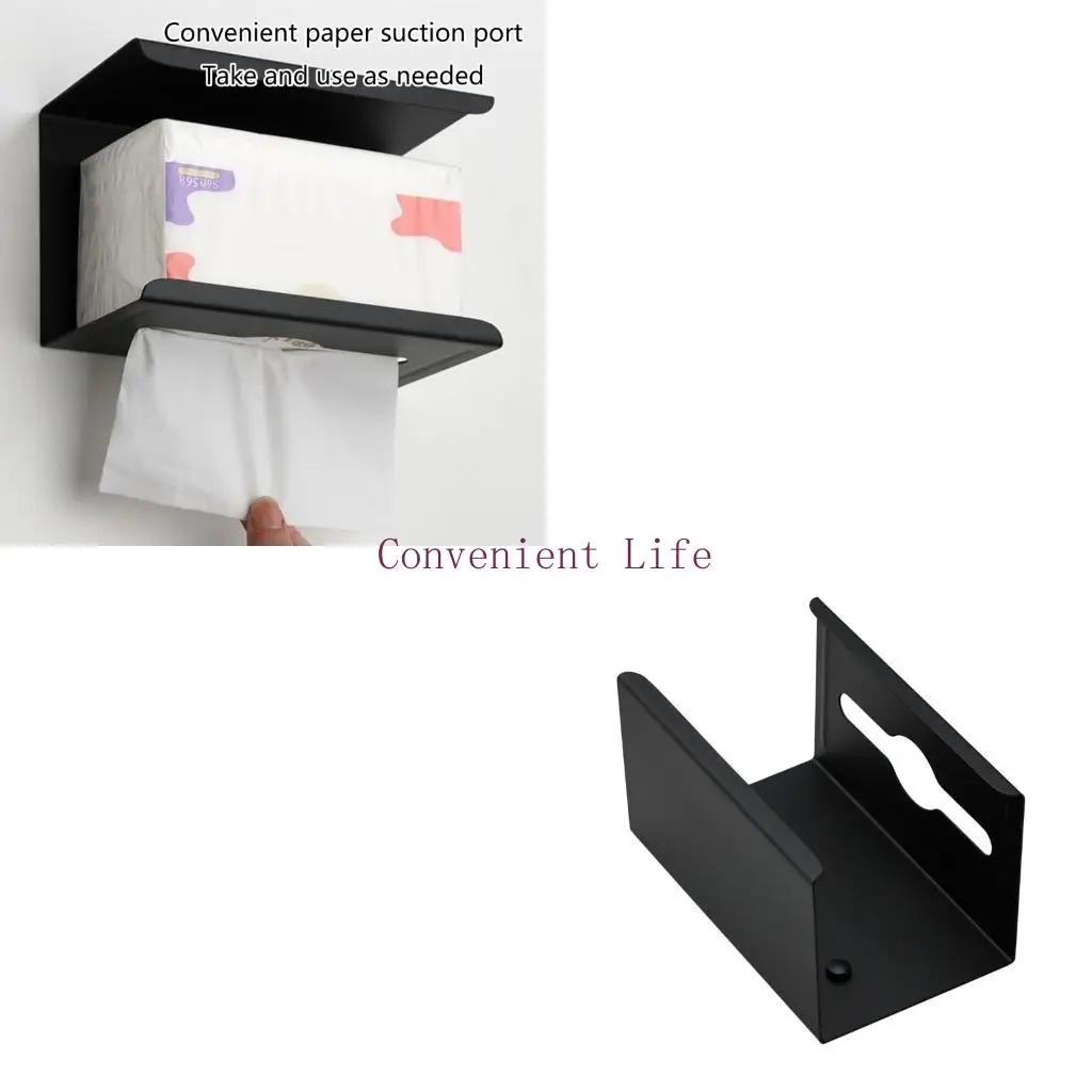 

L1EE frees Tissue Dispensers Corrosion Resistant Tissue Stand Contemporary Square Tissue Box Cover Metal for Bathroom
