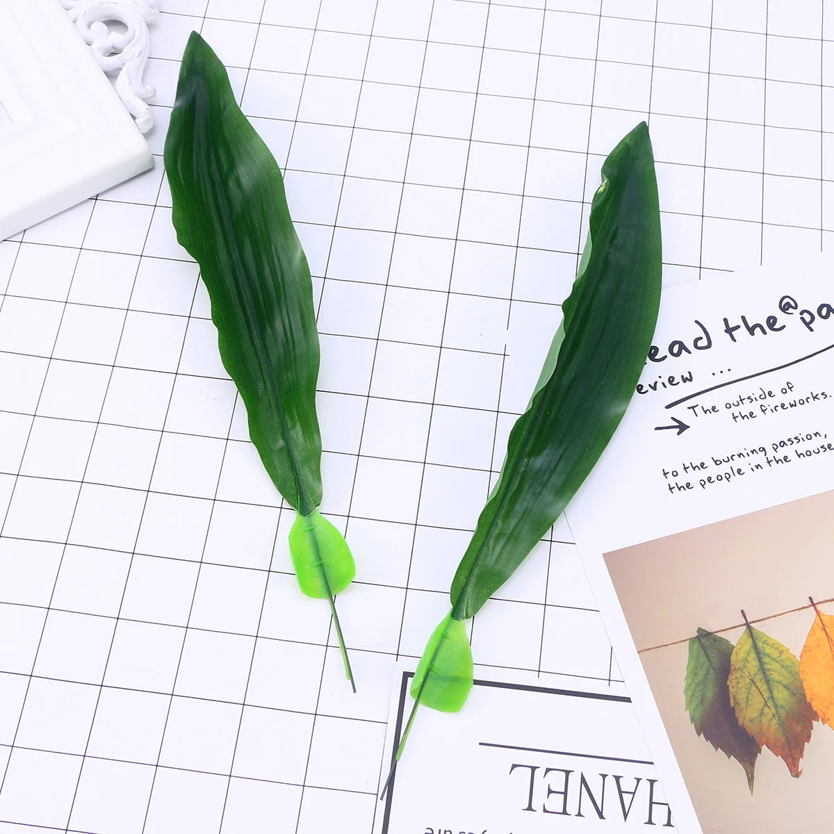 

10 Pcs Artificial Leaves Greenery Decor Faux Plants Indoor Home Garden Balconyfake leaves plastic greenery decor