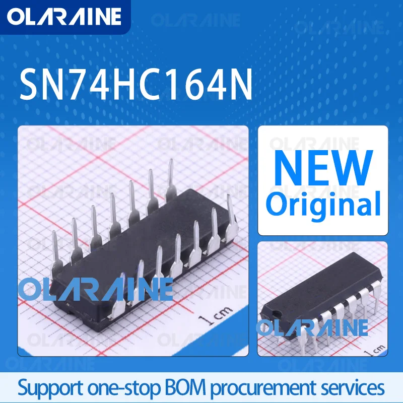 

5/10/100Pcs SN74HC164N PDIP-14 original 100% New ic chip Counter shift register RoHS 1 Circuit Voltage -6 V