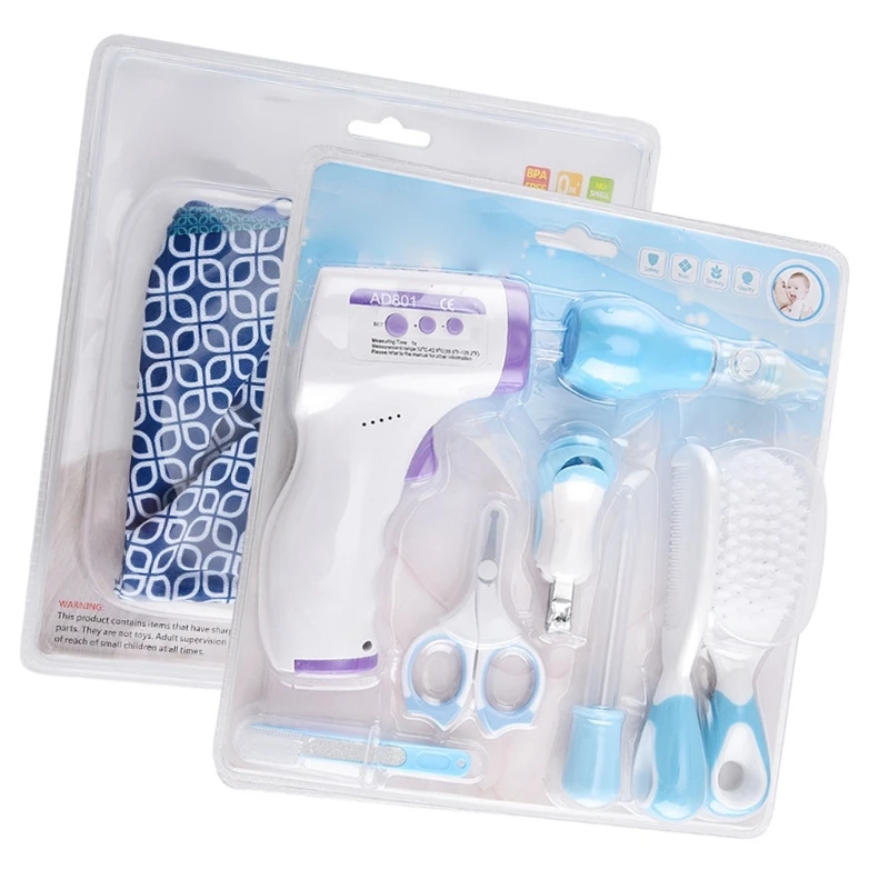 

Набор из 9 шт., набор для ухода за ребенком, инструменты из нержавеющей стали, расческа для младенцев, незаменимая щетка