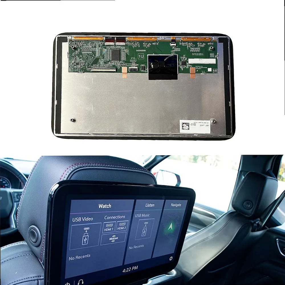 12.6 Inch LCD Screen Display for 2021-2024 Chevy Tahoe Suburban GMC Yukon Rear Seat Information Entertainment  Repair