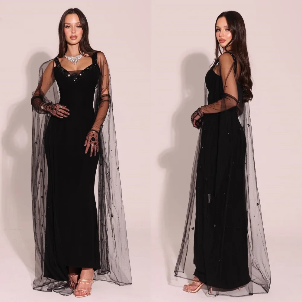 

Customized Intricate Jersey Pleat Beading Sequined Flower Straight V-neck Midi Dresses Bespoke Occasion Dresses Sizes Available