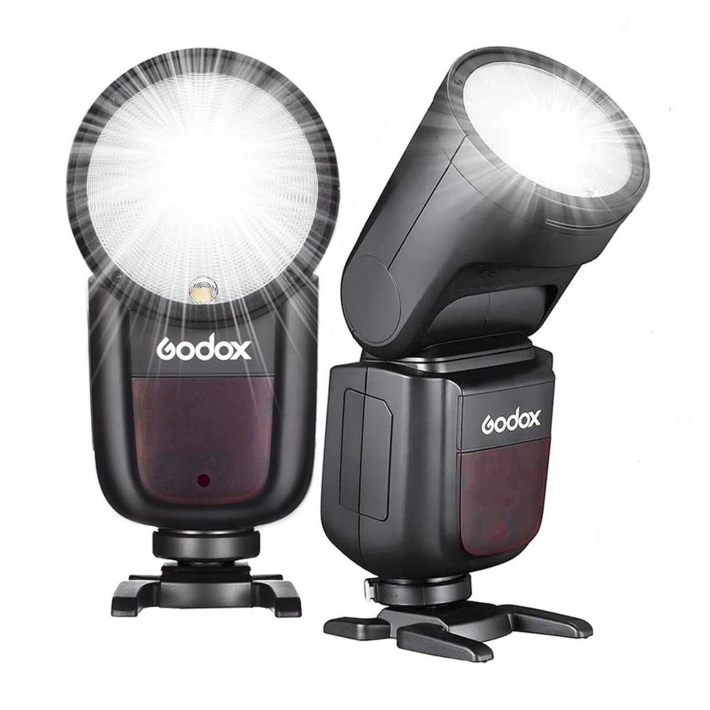 Godox V1 V1C V1N แฟลช TTL HSS 1/8000s แฟลช Speedlite Li-Ion รอบหัวกล้องแฟลชสําหรับ Canon Nikon