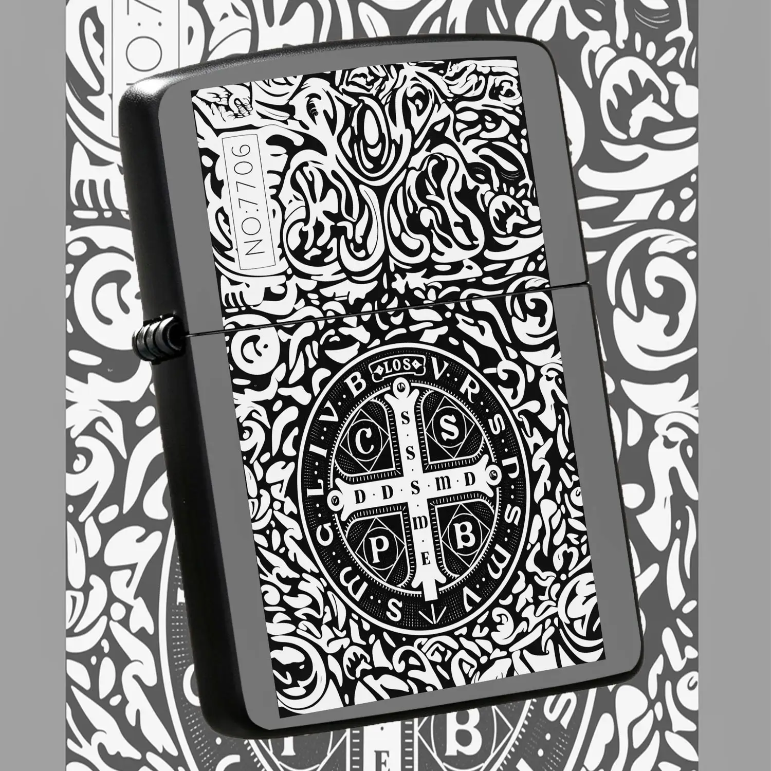 Retro Art Pattern Portable Igniter, Exquisite Totem Decorative Ignition Tool, Stylish All-Scenario Usable Accessory, Unique Aestheticcollectible, Practical Gift Choice For Daily Outdoor Dating Travel And Various Occasio A Humorous And Inter