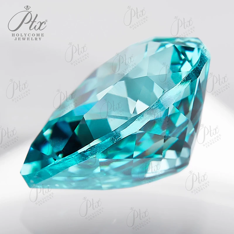 Pear Shape 0.24-5.78ct Lab Grown Paraiba VVS1 Gemstone Beads for Jewelry Making Necklace Materials AGL Certificate Selectable