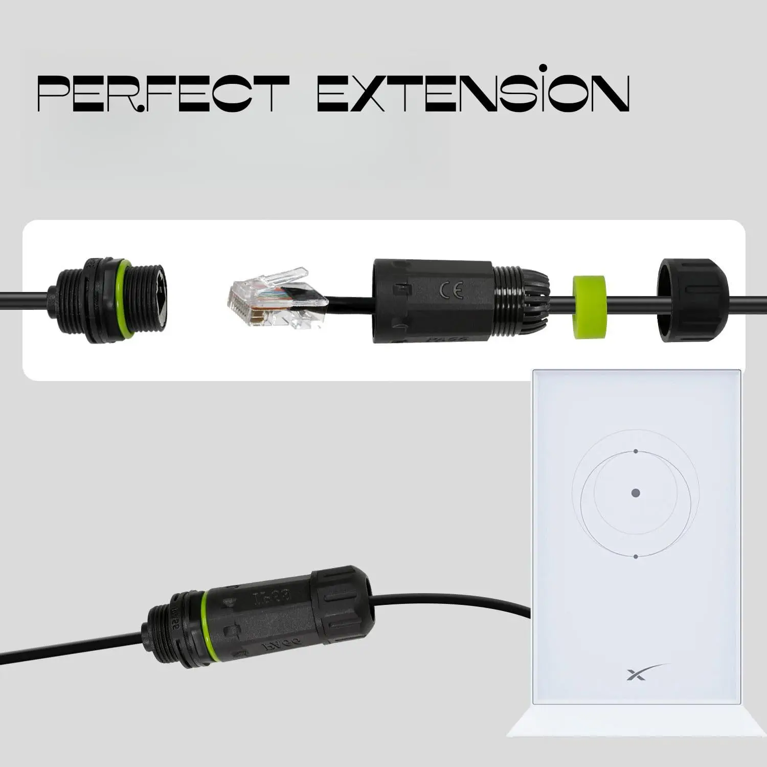 For StarLink GEN 3/V3 SPX Extension Cord Waterproof RJ45 Cable ConnectorQuick Connect High Speed ​​Data Transmission