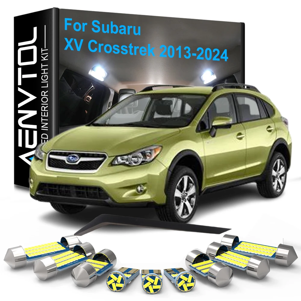 8 stücke Auto LED Innen Lichter Canbus Für Subaru XV Crosstrek Hybrid 2013 2014 2015 2016 2017 2018 2019 2020 2021 2022 2023 2024