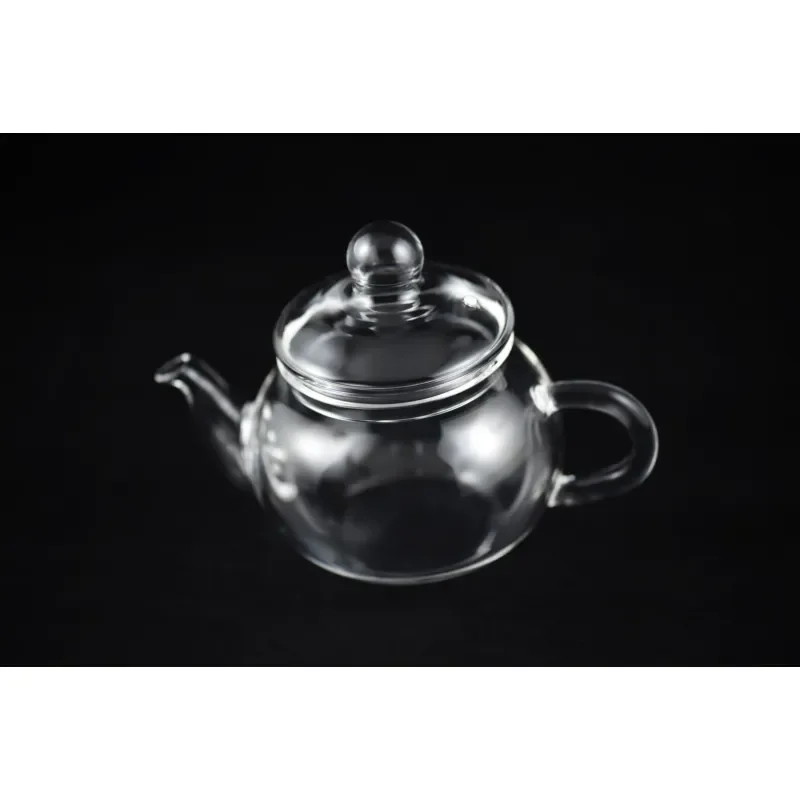 High-quality craftsman custom-carved glass tea set, elegant and exquisite tea maker