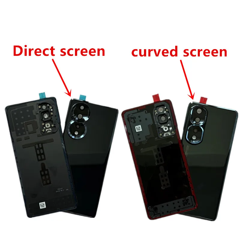 For Huawei Honor 80  Back Battery Cover Housing  Rear Case Replacement Parts with Camera Lens  ANN-AN00 With adhesive