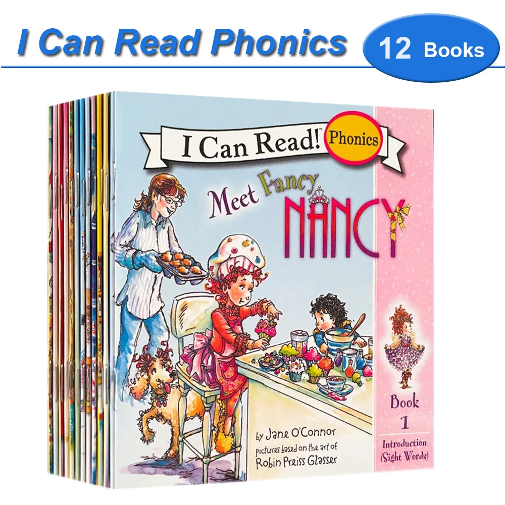 I Can Read Phonics 12 Books/Set My Very First Picture Books English Story Pocket Book for Children Kids Baby Montessori Reading