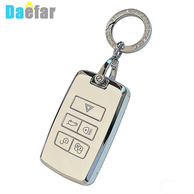 For Land Rover Range Rover Evoque Discovery Sport Velar for Jaguar XE XF E-Pace F-Pace TPU Car Remote Key Case Cover Shell