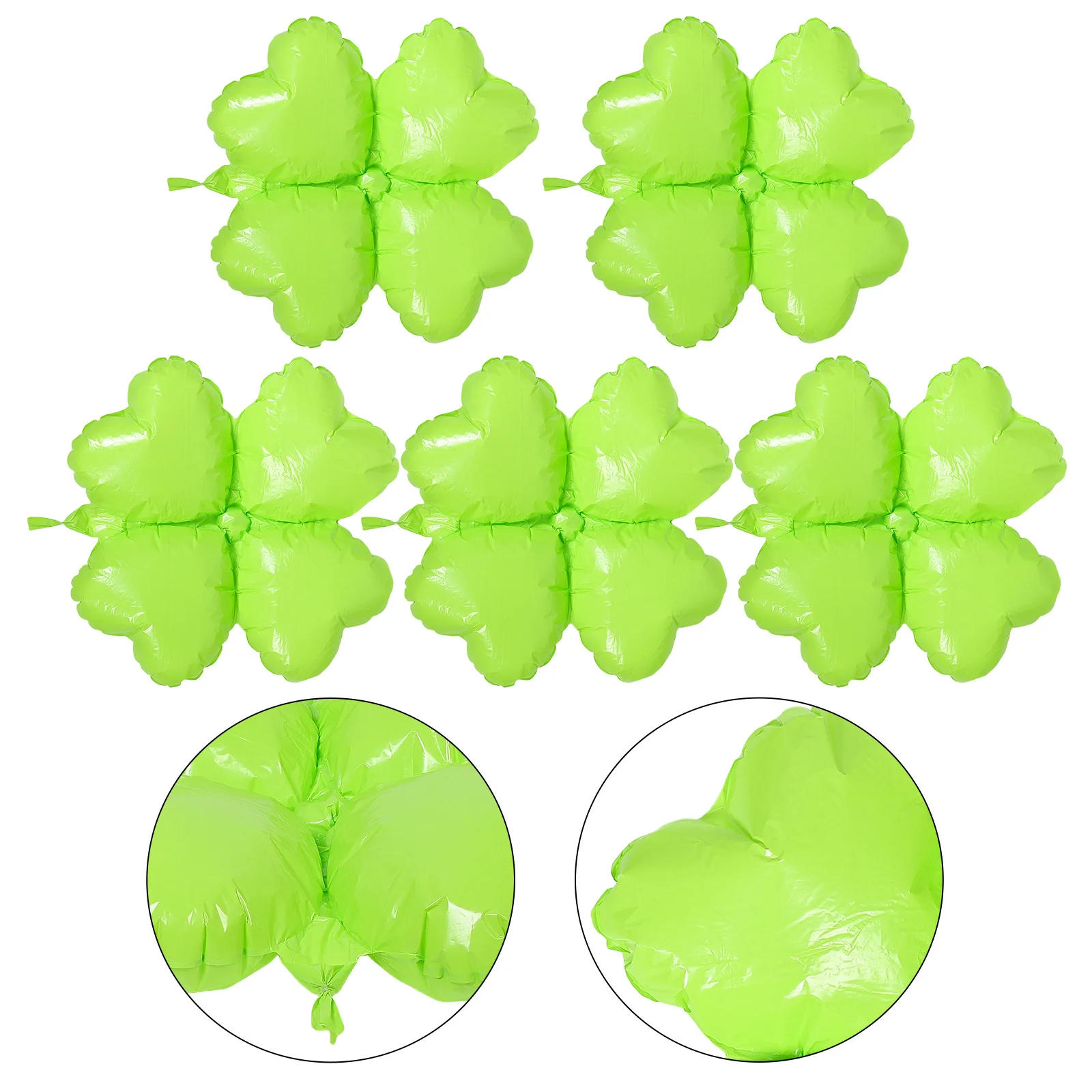 

5Pcs Four Leaf Balloons Lucky St Patricks Day Party Decorations Indoor Festival Scene Supplies Creative Balloon