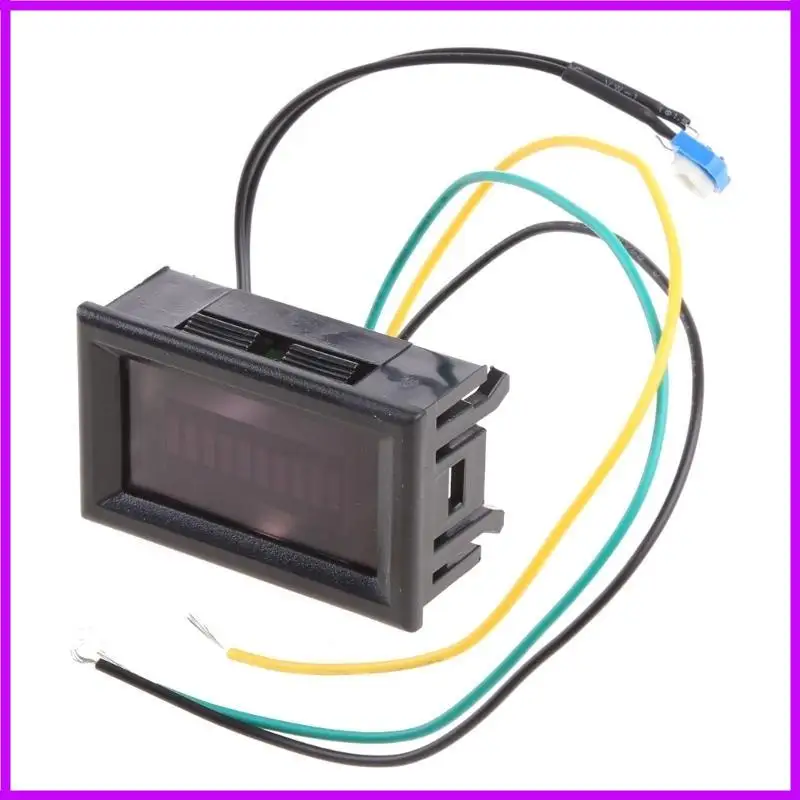 R9CC 12V Universal Adjustable LED Oil Gauge Compatible for Motorcycle Car Level Gauge