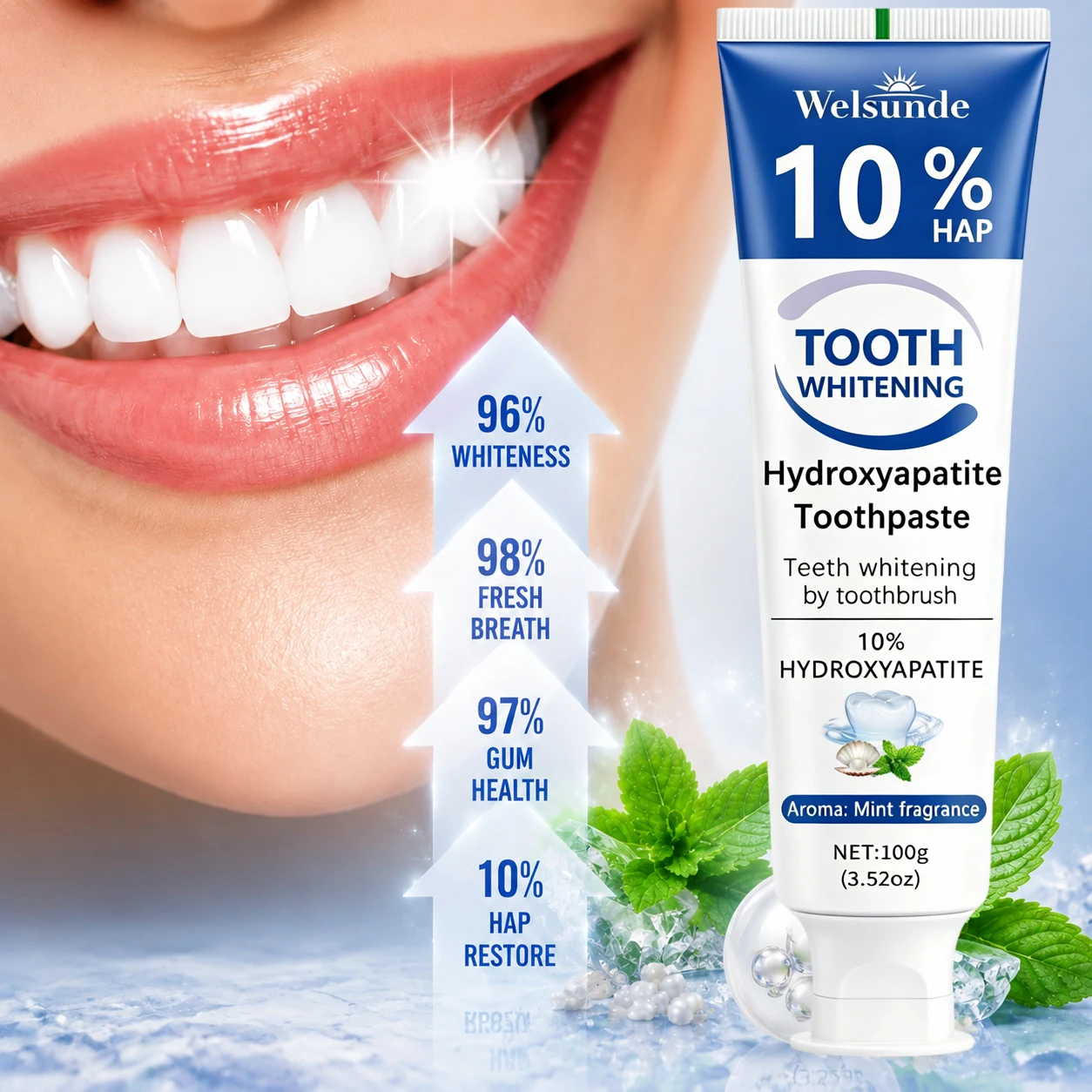 Powerful Teeth Whitening Tooth - đánh giá và giá Remineralizing Toothpaste
