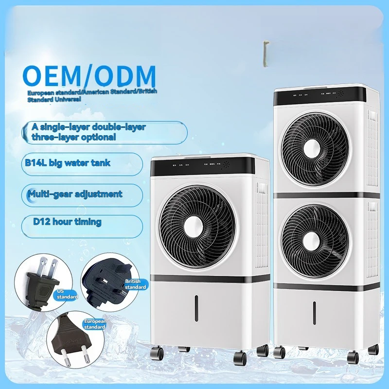 Portable Evaporative Air Cooler Fan, Cooling Fan with Strong Wind, Household Air Conditioning Fan for Home Office Room