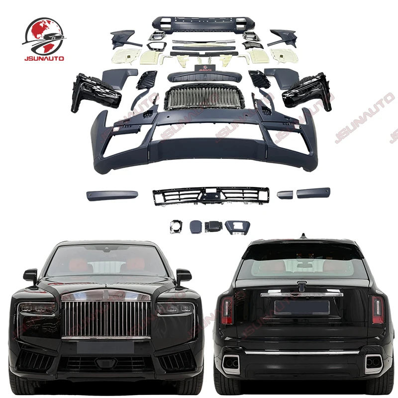 

Old To New For Cullinan 2025 Model Front Bumper Headlights Grill For 18-24 Cullinan Facelift Rear Bumper Body Kit