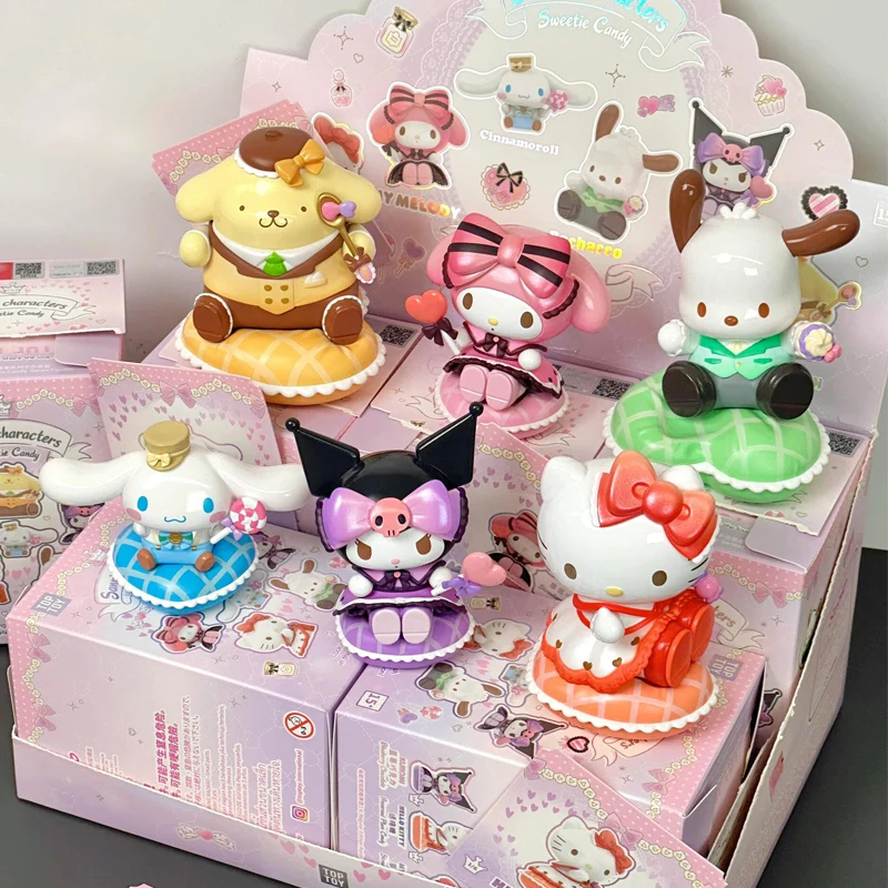 Neue Sanrio Familie Schatz Candy Blind Box Kuromi My Melody Puppe Figur Hallo Kitty Ornament Trend Spielzeug Kinder Geburtstag Geschenk