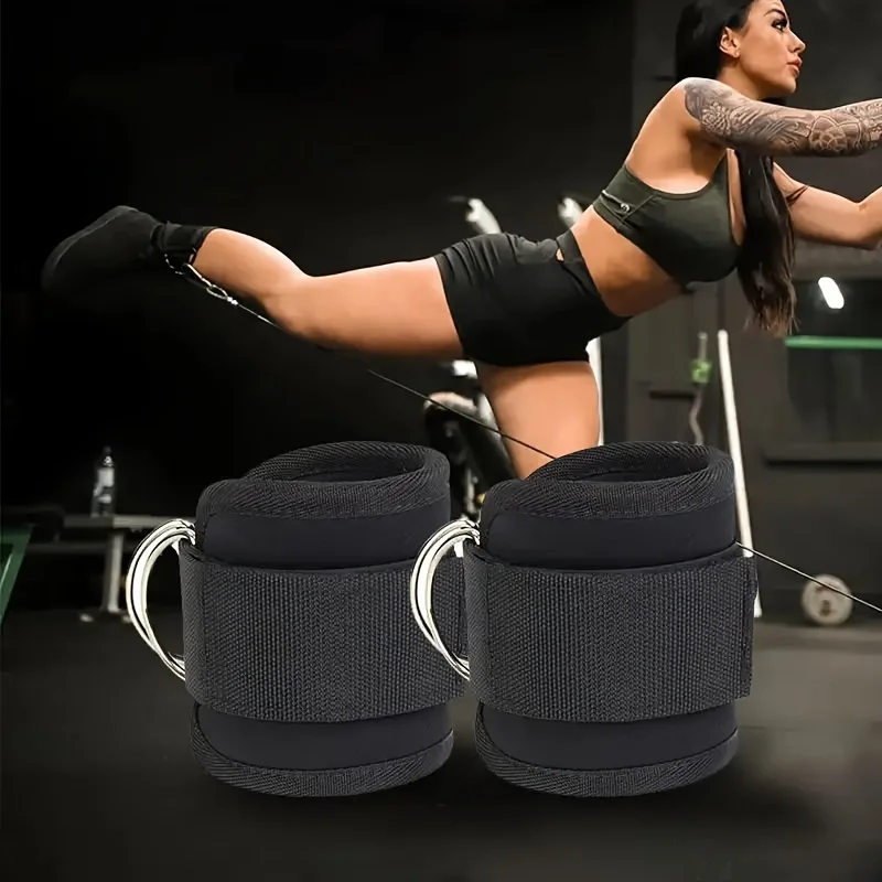 2 Pcs Fitness Ankle Straps, Universal Size,  Men and Women's Back Ankle Straps, Hip Exercises and Leg Extension