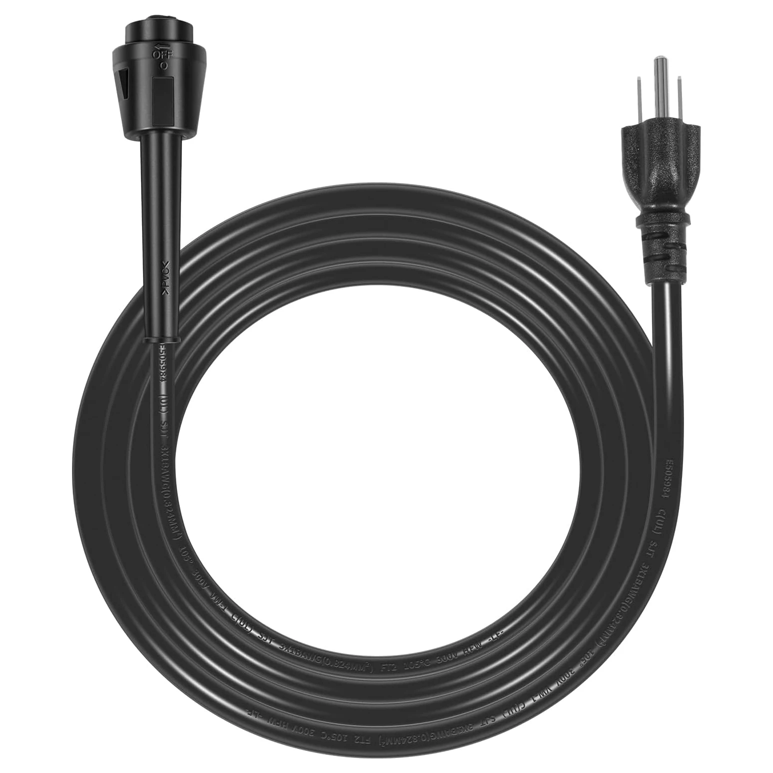 ANX 48-76-4008 8FT Quick-Lok-Kabel für Milwaukee-Bohrmaschinen und Sägen, 18AWG 125V 10A NEMA5-15P geerdetes Hochleistungskabel – Detail 1