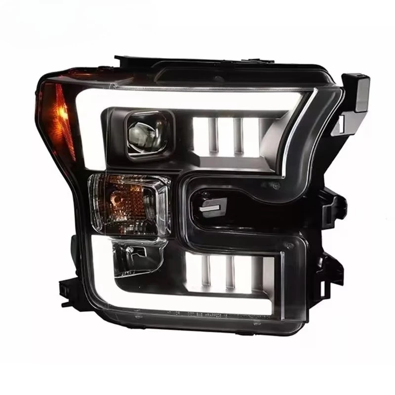 

FOr 15-17 Raptor F150 Headlight Assembly Modified LED Daytime Running Light Turn signal Lamp Lens Headlight