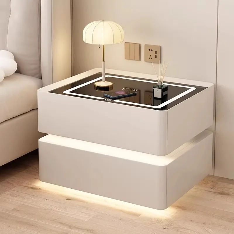 

Drawer Bedroom Bedside Table Organizer Functional Dining Coffee Bedside Table Cabinets Home Mesitas De Noche Furniture