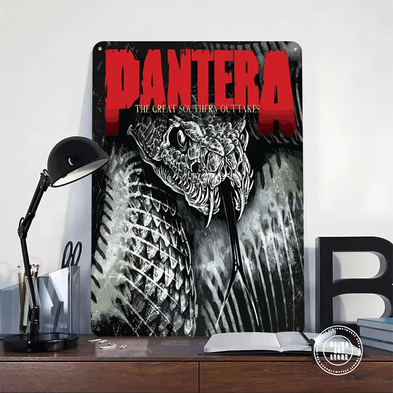 Pantera: The Great Southern Outtakes Tinplate Poster Customized Wall Art Vintage Metal Signs Retro Tin Plaque for Office Decor