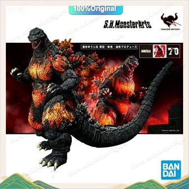 Figura de acción Original de Bandai S.H.MonsterArts SHM Godzilla 1995, versión especial del 70 aniversario, modelo de PVC, juguetes de colección, regalo
