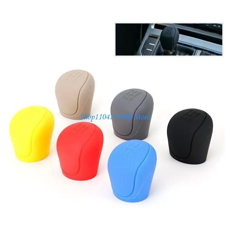 

y1gd Auto Car Gears Head Shifts Knob Handbrake Cover Nonslip Grip Handle