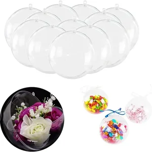 Großer transparenter Plastik-Acrylkugel, Vollverzierung, manueller Hochzeitsball, Weihnachtsfeier, Heimdekoration, 7-16 cm 8 Hauptverkaufs -Acrylkugel - №8