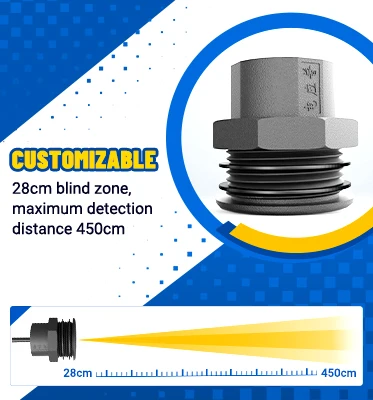 DYP-A19 Built-in High-precision Distance Measurement Algorithm 4.5 Meter Range Ultrasonic Sensors for Parking Management System