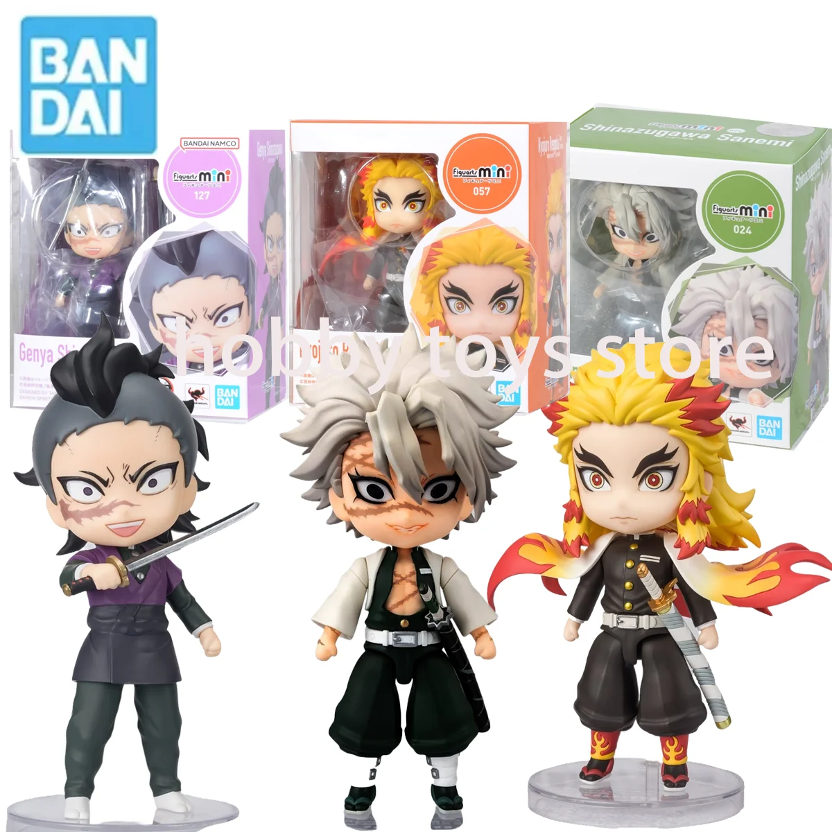 

Bandai Original Figuarts Mini Genya Shinazugaw Sanemil Kyojuro Rengoku Demon Slayer Qversion Animation Action Collection Gifts