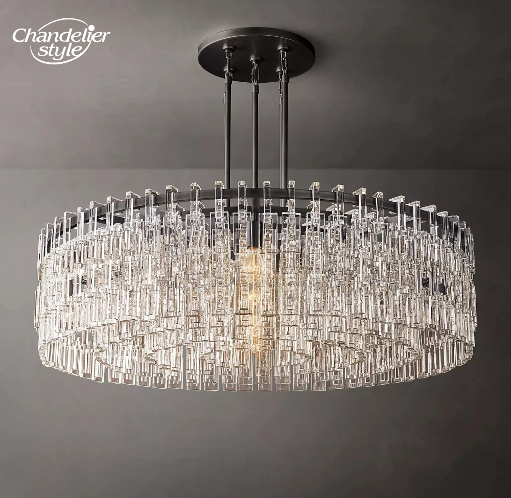 LED Modern Glass Chandeliers Marignan round Lighting for Bedroom Dining Room Living Room - Hanging Lights Fixture