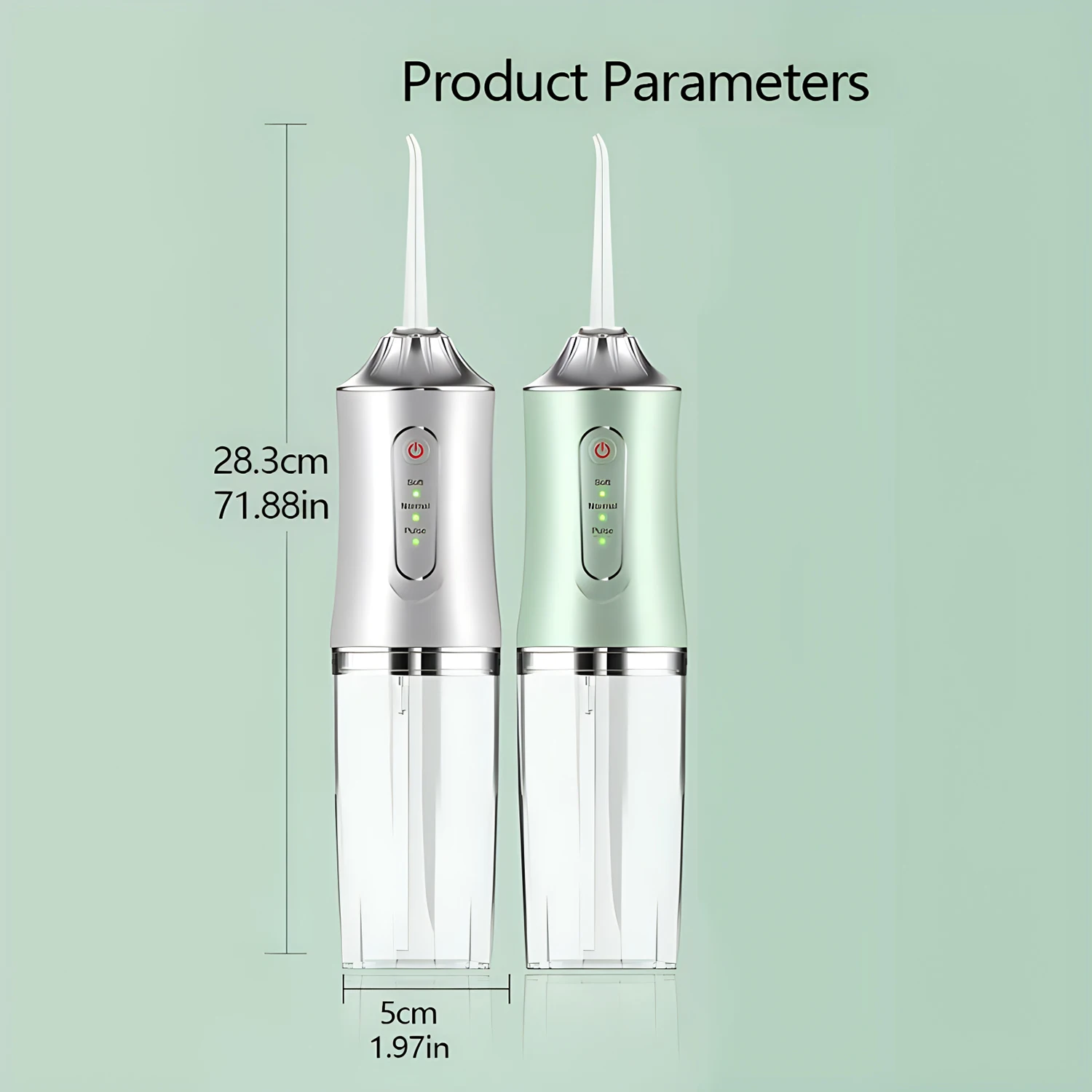 Portable Smart Electric Oral Irrigator Water Flosser 1 Jets 3 Modes Rechargeable Dental Water Jet Irrigator Dental Teeth Cleaner