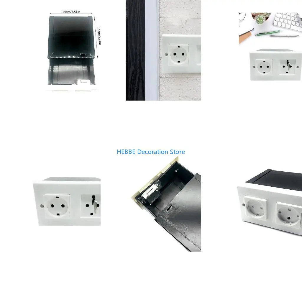 B0KC Secure Wall Storage Box Fake Socket Box Holder Stash Box Outdoor