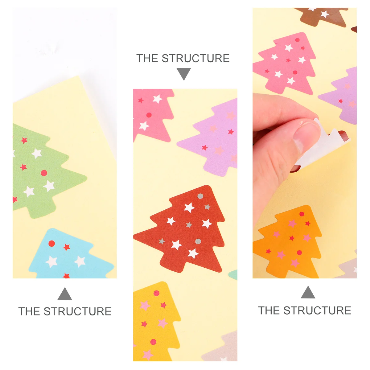 

Набор наклеек-звездочек для рождественской елки, разноцветные, для самостоятельного оформления, этикетки для подарочных коробок, упаковочные материалы, украшения для рождественской вечеринки