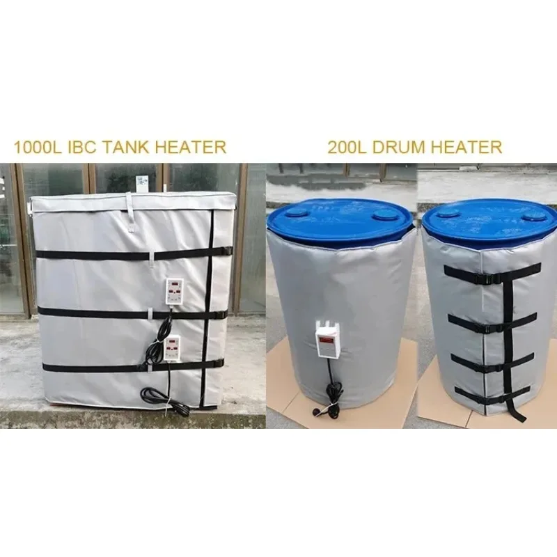 -Industrial Container Heating Blankets Flexible Adjustable Temperature Heater for Barrel