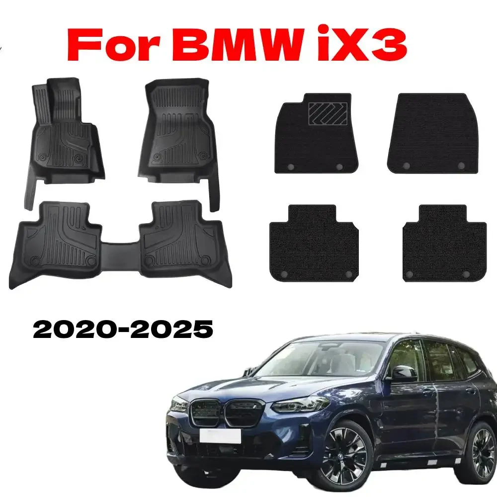 

TPE Floor Mat For BMW iX3 2025 2024 2020 Auto Interior Duty Waterproof Non-slip Carpets Protector Foot Tools for iX3 2025