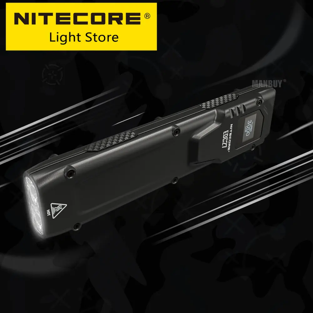 

Original NITECORE EDC27 Ultra Slim High Performance EDC Flashlight 3000 LMs with 1700mAh Li-ion Battery USB-C Rechargeable Torch