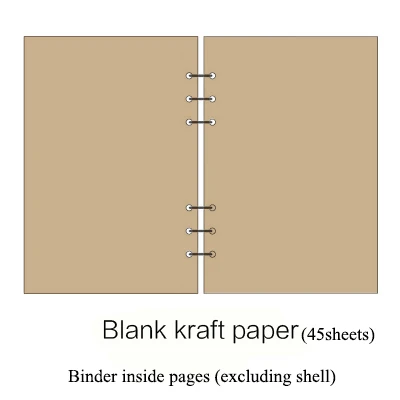 Blank kraft paper