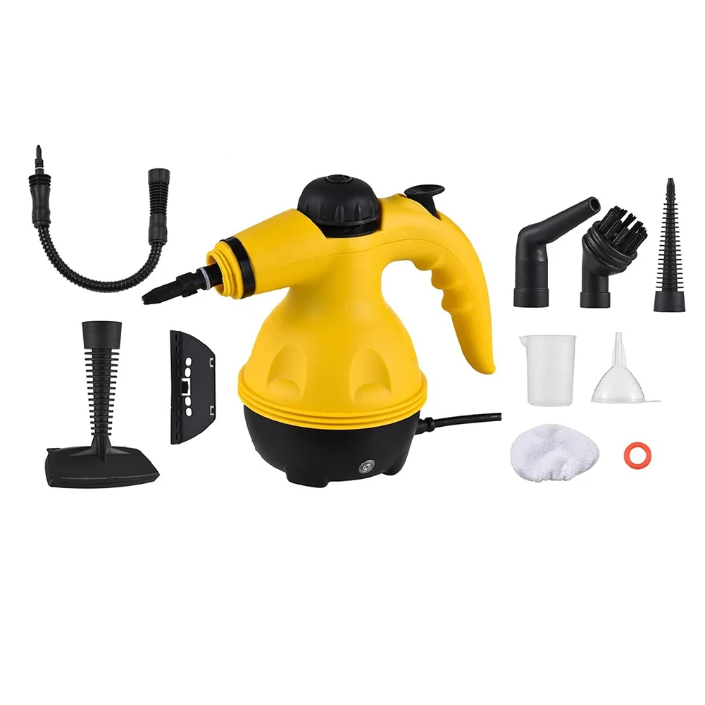 

Ручной отпариватель с несколькими аксессуарами идеально подходит для глубокой очистки, для ковровых зон и мебели.