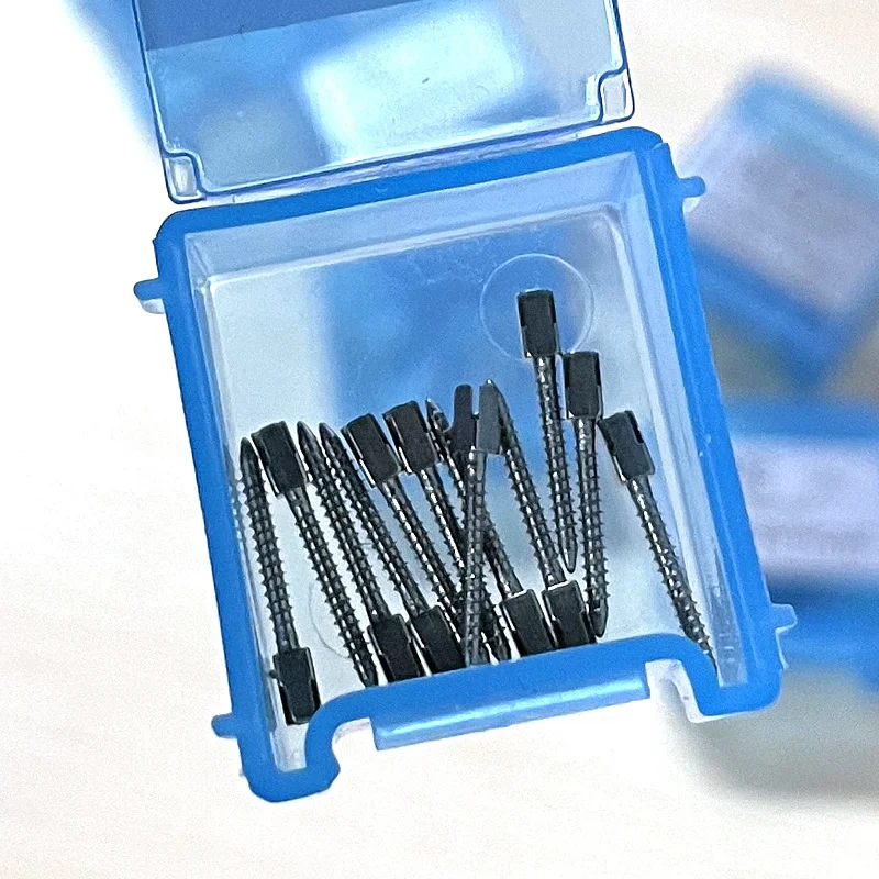 Dental instrument Titanium Plated Screw Post 12pcs Dental Screw Post for Dentist Supplies Dental Materials