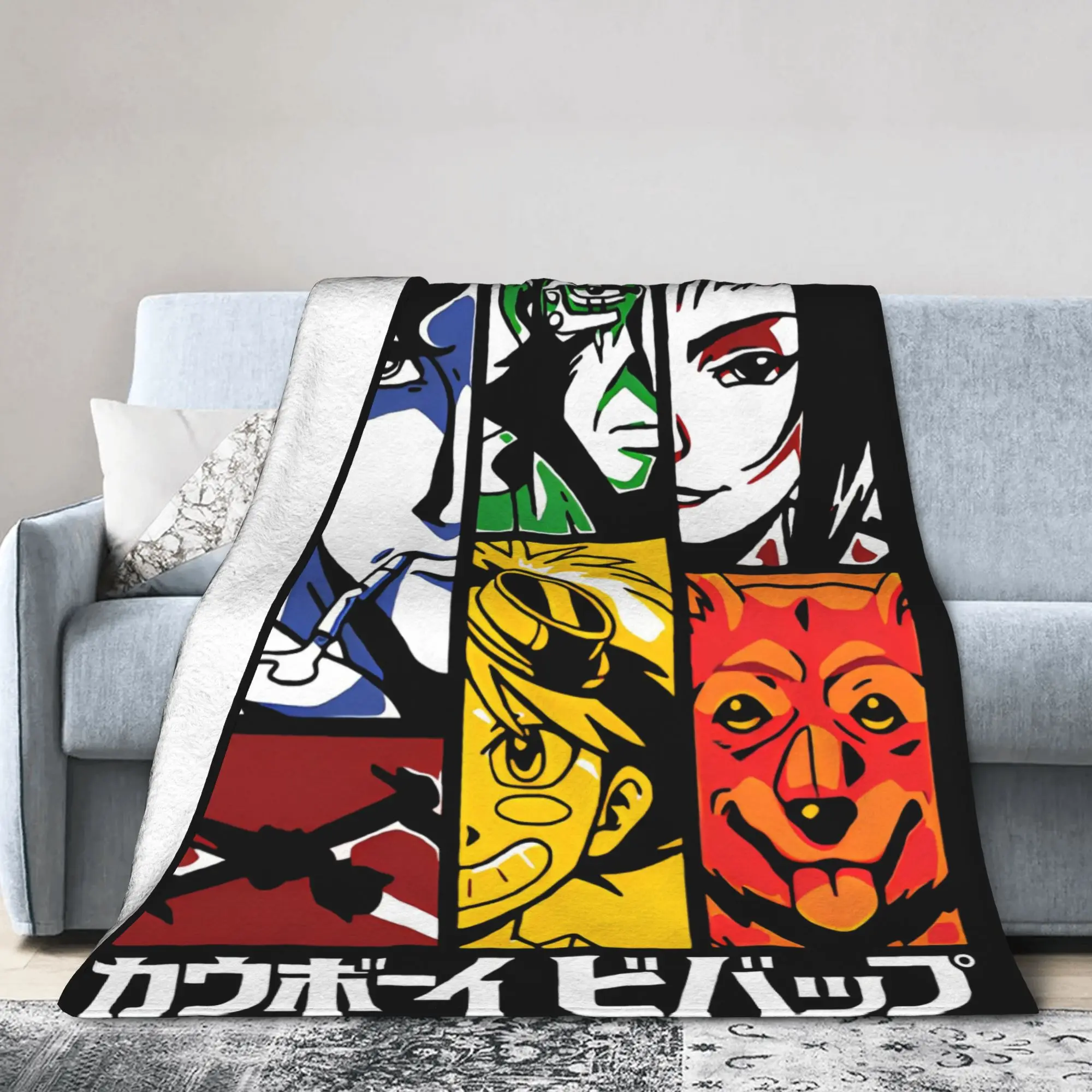 Cowboy Bebop Spike Spiegel Blanket Hot Japanese Anime  Plush Awesome Soft Throw Blankets for Home Spring/Autumn Travel