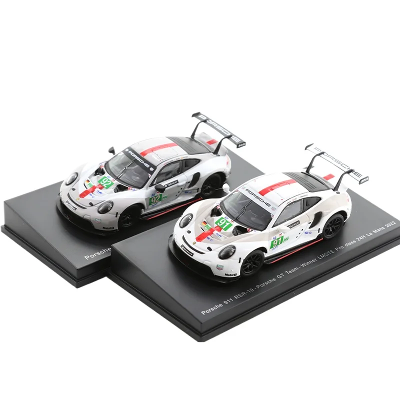 Spark Model Car 1/64 Porsche 911 RSR No. 91 No. 92 Le Mans 2022 Enduro