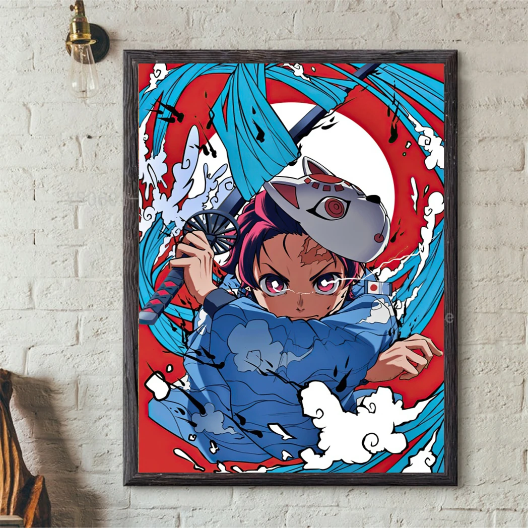 Japanese Anime Demon Slayer Wall Art Poster High Definition Interior Canvas Printing Living Room Badroom Home Decor Wallpapers